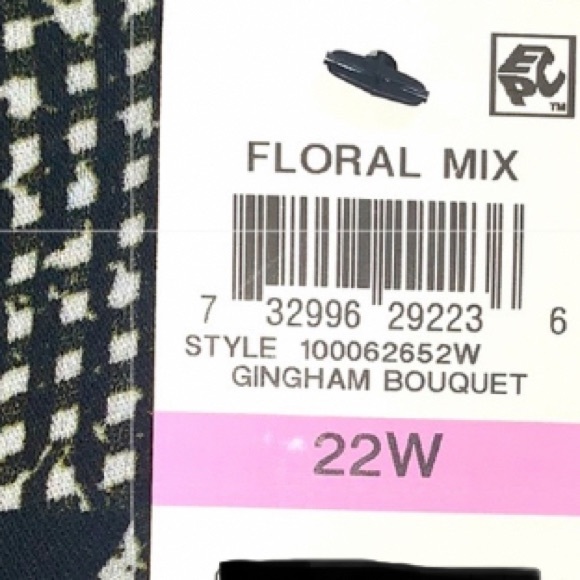 International Concepts floral gingham bouquetdress - Picture 5 of 5